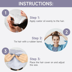 Hair wrap being applied before bed