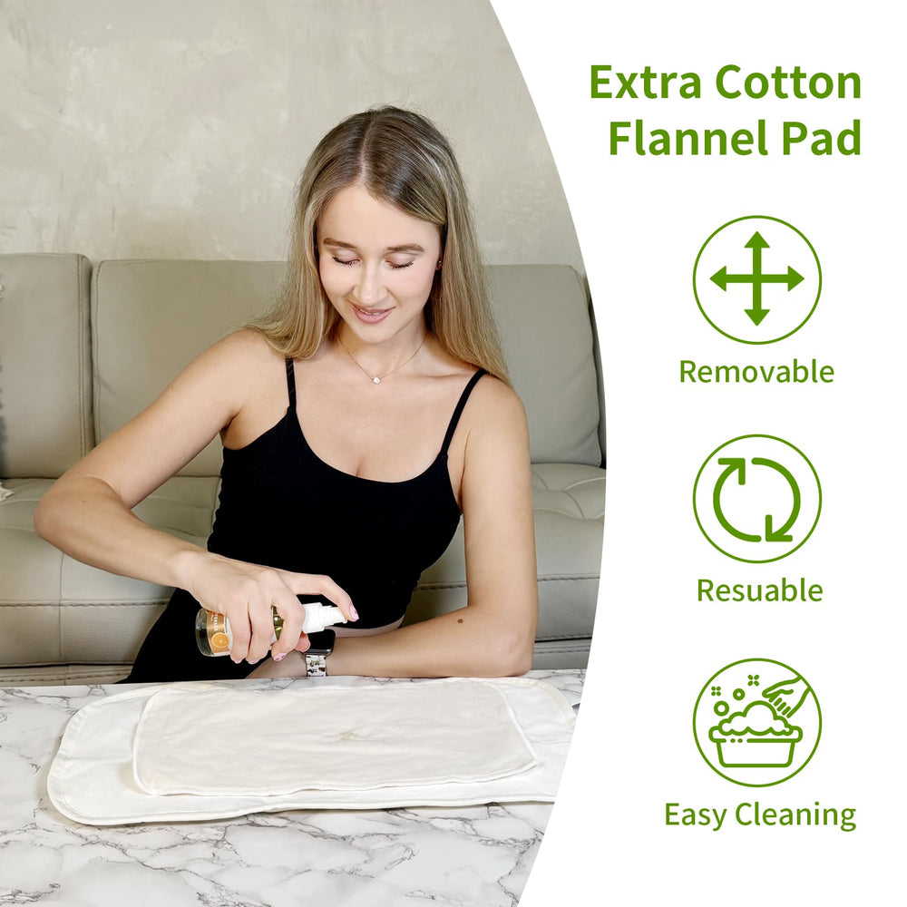 Updated wrap design with a pouch to store heat/cold pad