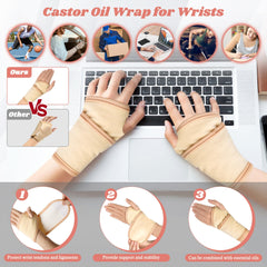 Shoulder castor oil pack wrap