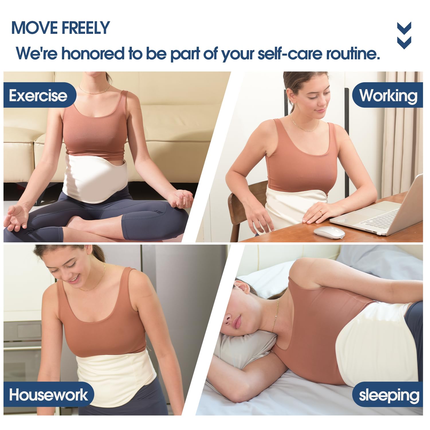 Soft cotton flannel interior of the wrap