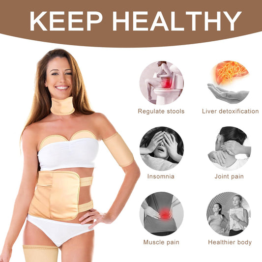 Castor oil pack wrap for thyroid