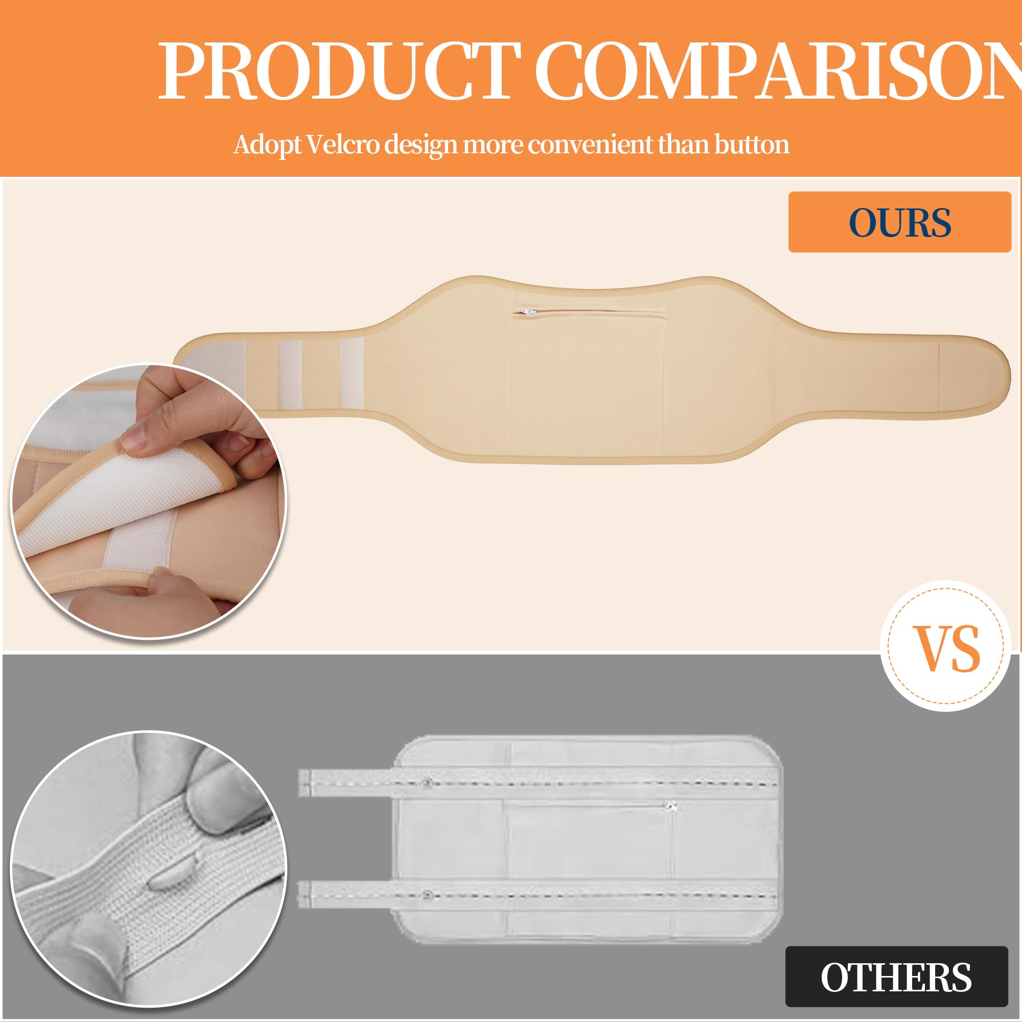 Organic cotton castor oil pack wrap for waist