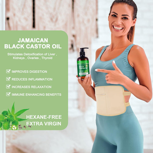 Castor Oil Pack Wrap for waist