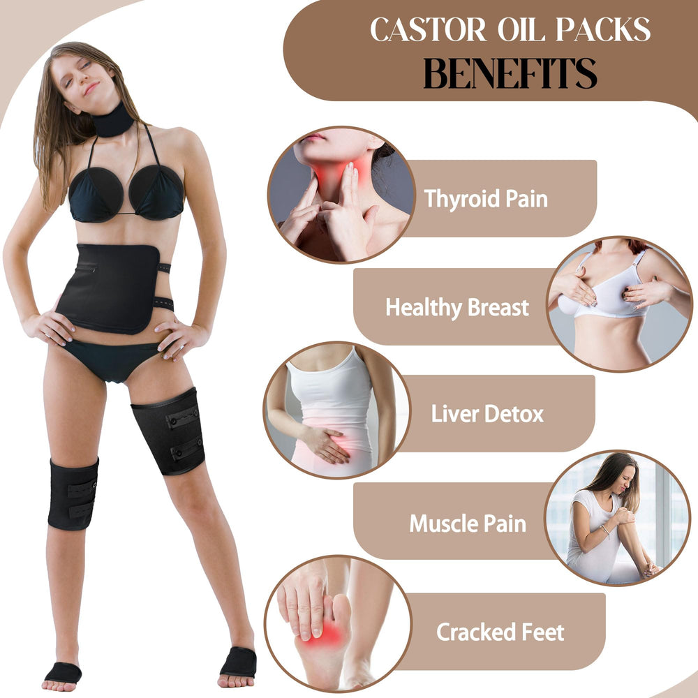 Castor Oil Pack Wrap waist piece
