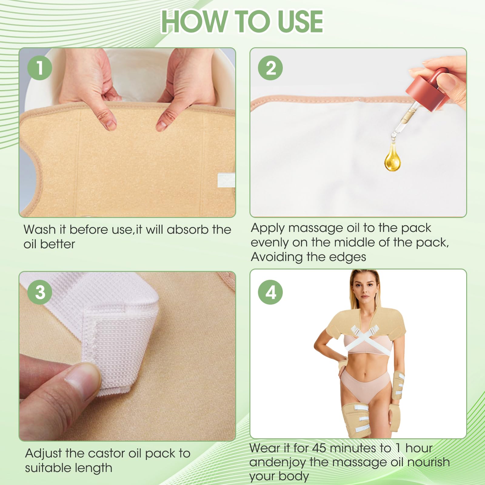 6-piece set: 2 shoulders, 2 arms/knees, 2 hands