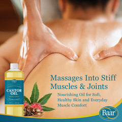 Castor oil packs with cloth for deep absorption