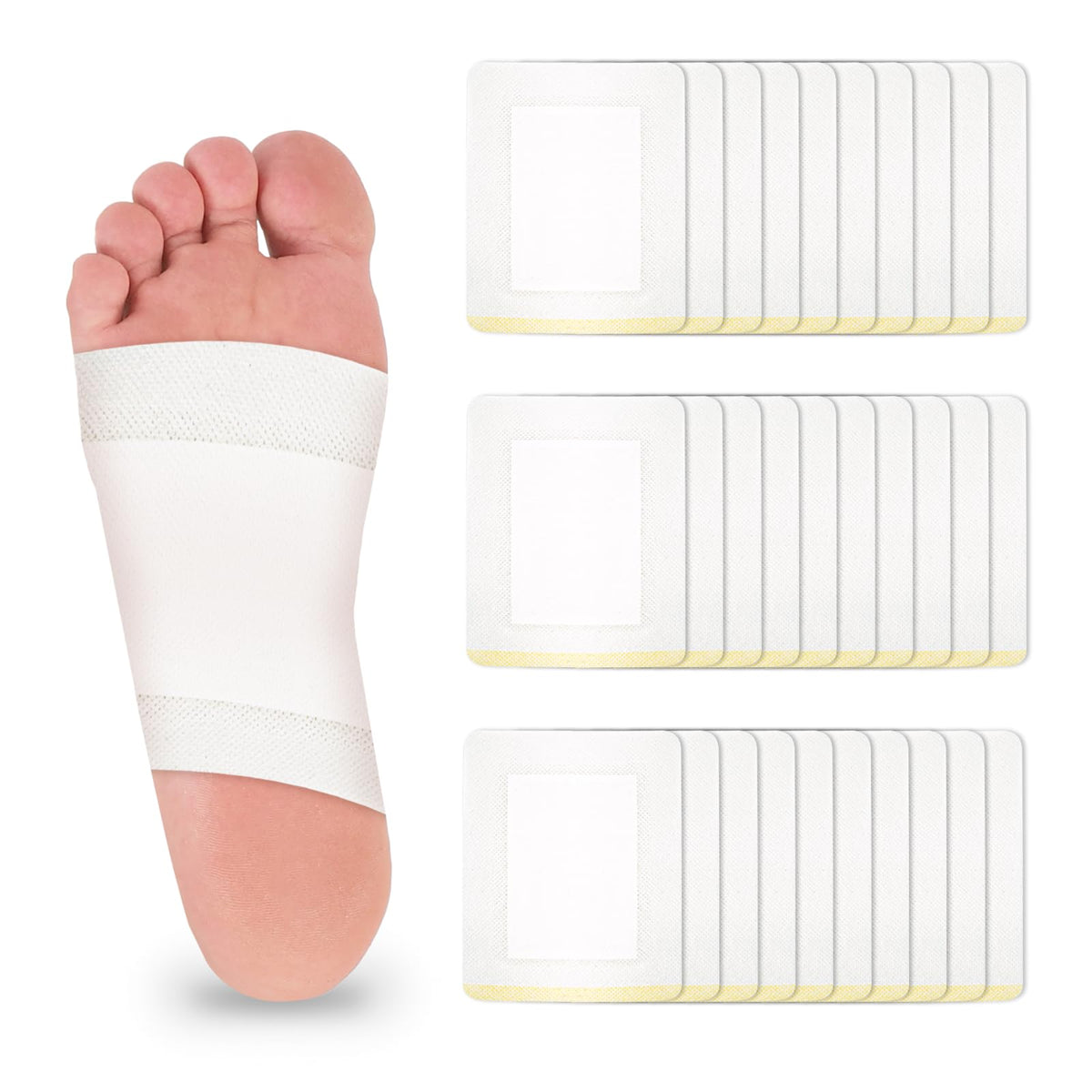 Disposable castor oil patch wrap packaging