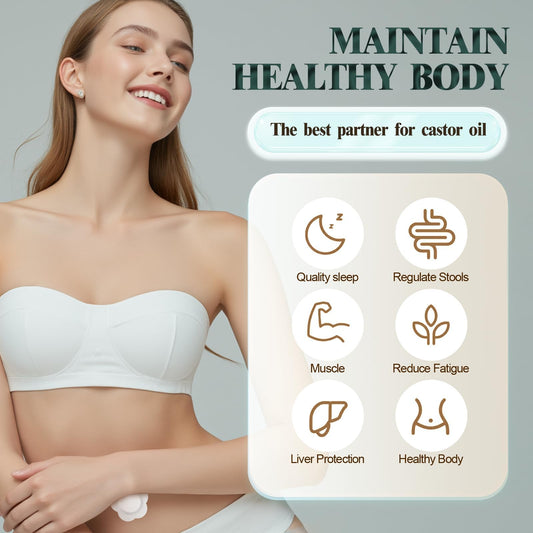 Close up of disposable organic cotton belly button patch