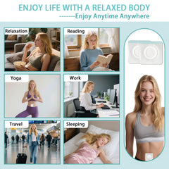 Self-adhesive patch applied to the belly button area