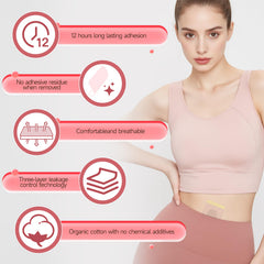 Disposable organic cotton belly button patch close-up