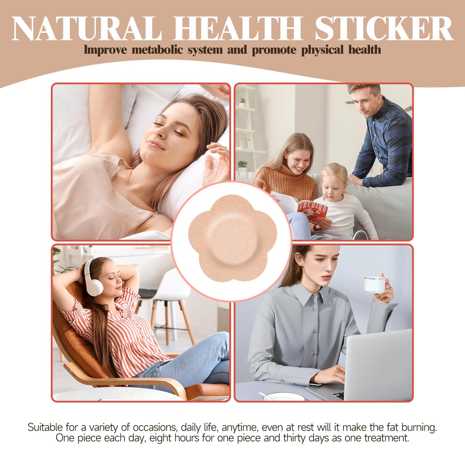 Breathable, chemical-free patch material against skin
