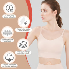 Patch adhered to skin demonstrating leak-proof design
