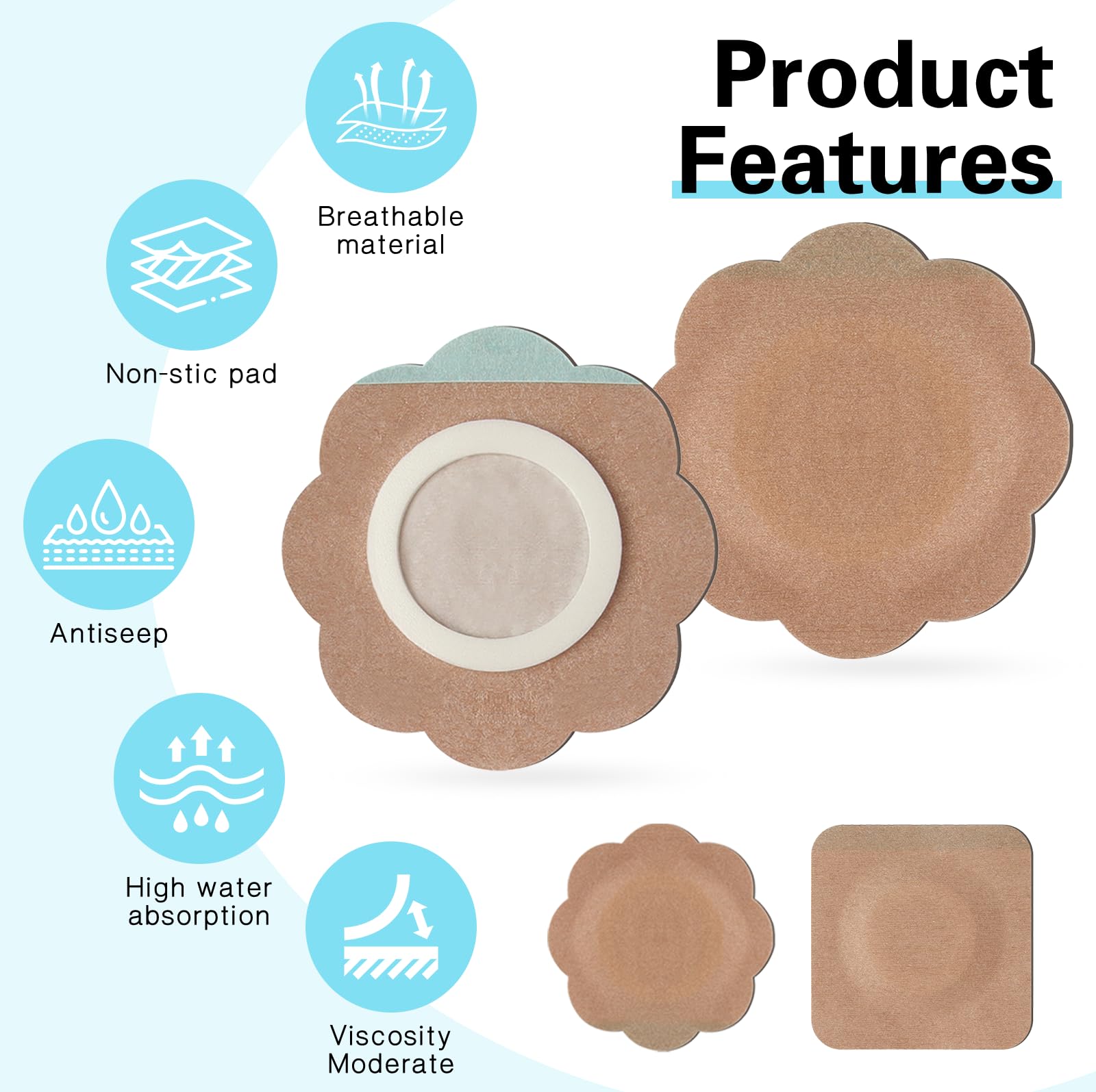 Leak-proof edge design and high absorbency