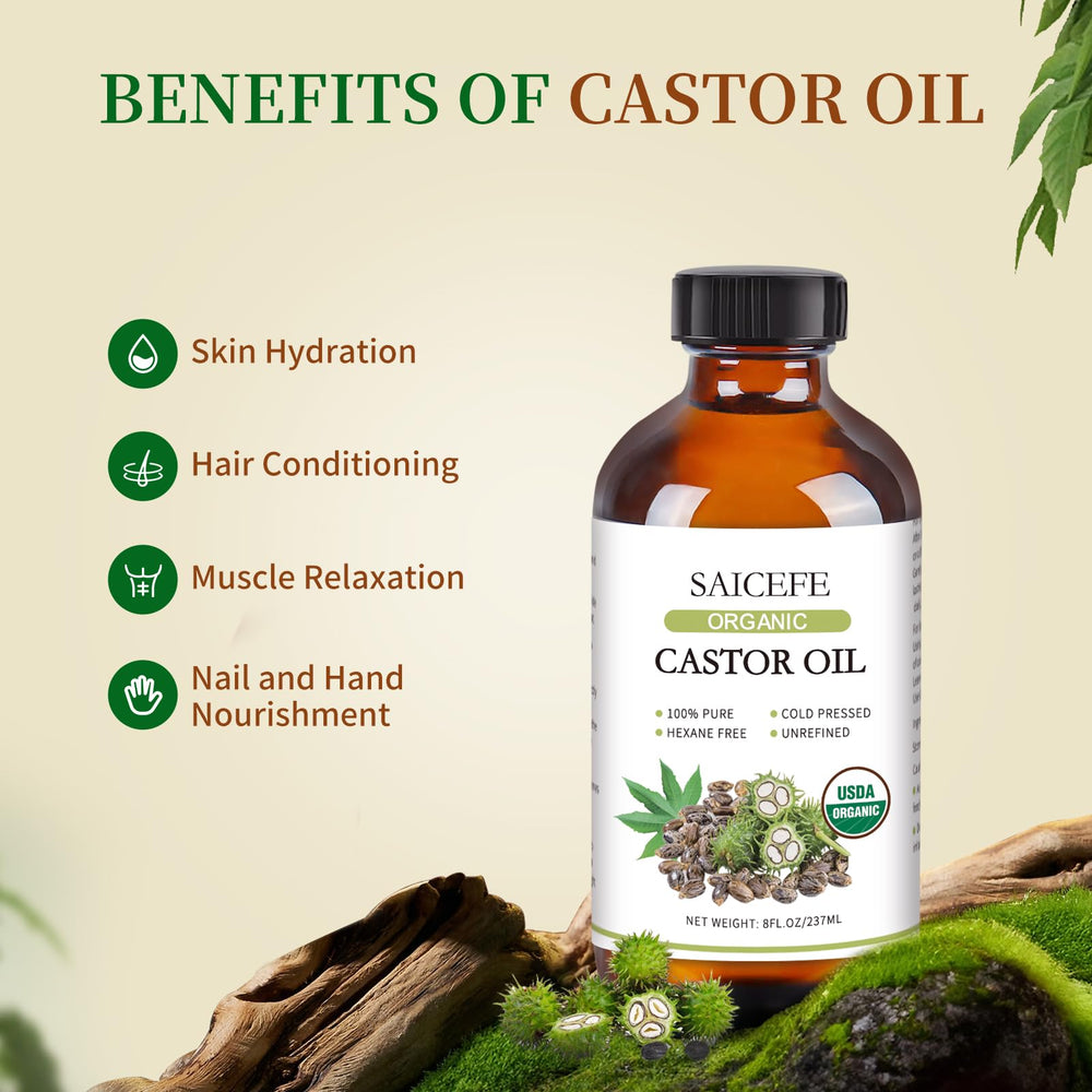 Eyelash kit included for easy castor oil application