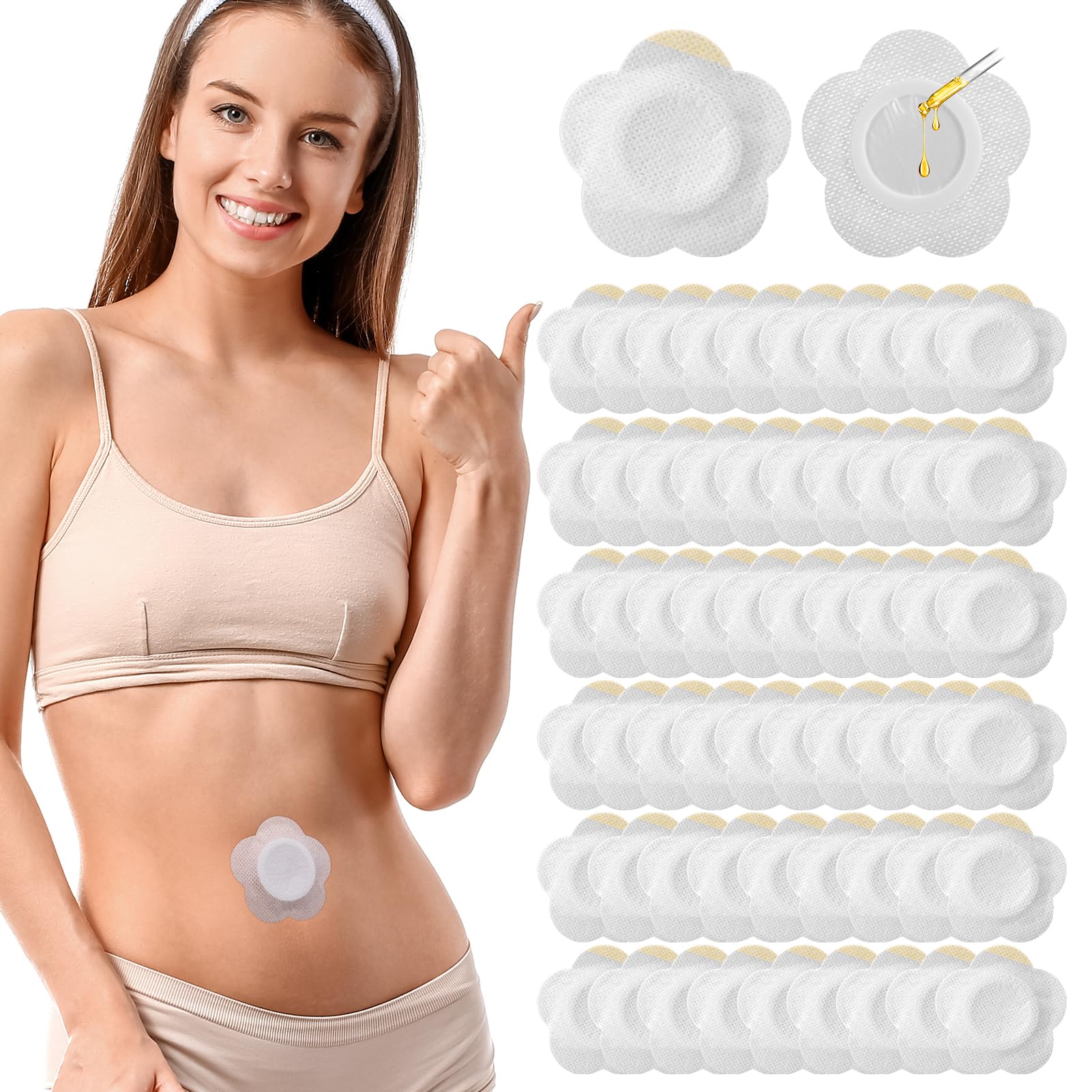 60-piece castor oil patches pack - outer view
