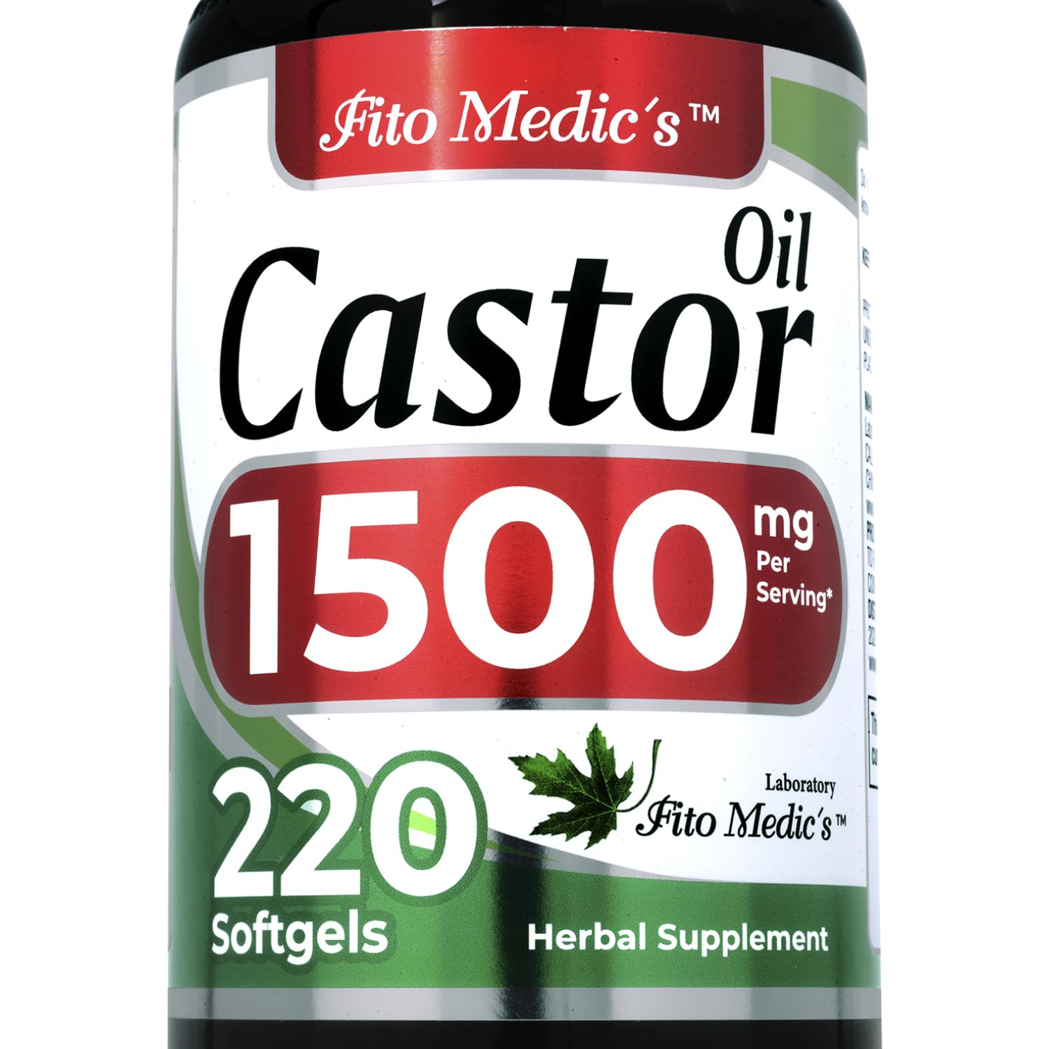 FITO MEDIC'S Lab Castor Oil Pills bottle front view