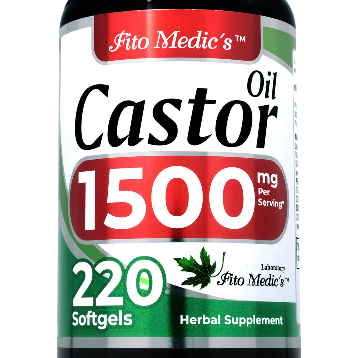 FITO MEDIC'S Lab Castor Oil Pills bottle front view
