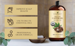 Castor oil for skin and body moisturizing