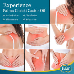 Castor oil for skin, hair and massage applications