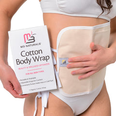 Beige Castor Oil Wrap outer view with durable straps