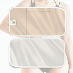Wrap worn around abdomen for comfort and fit