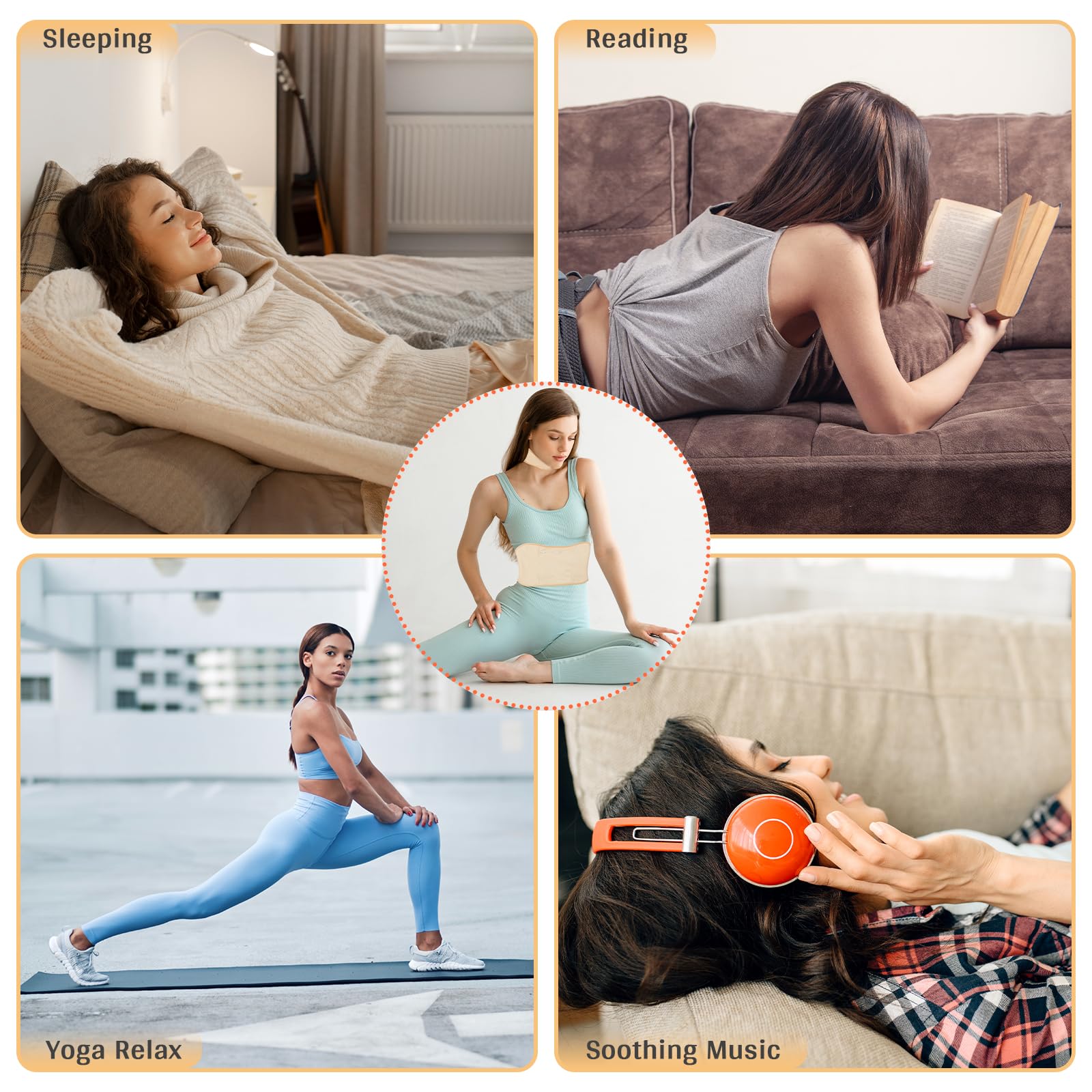Kit suitable for use on belly, waist, back and neck