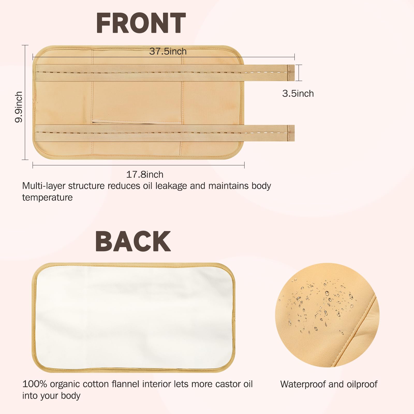 Adjustable elastic shoulder straps for secure fit