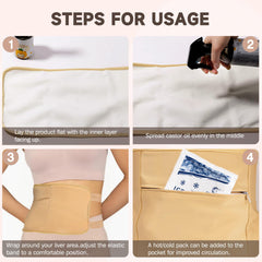 Replace waterproof cloth for castor oil pack