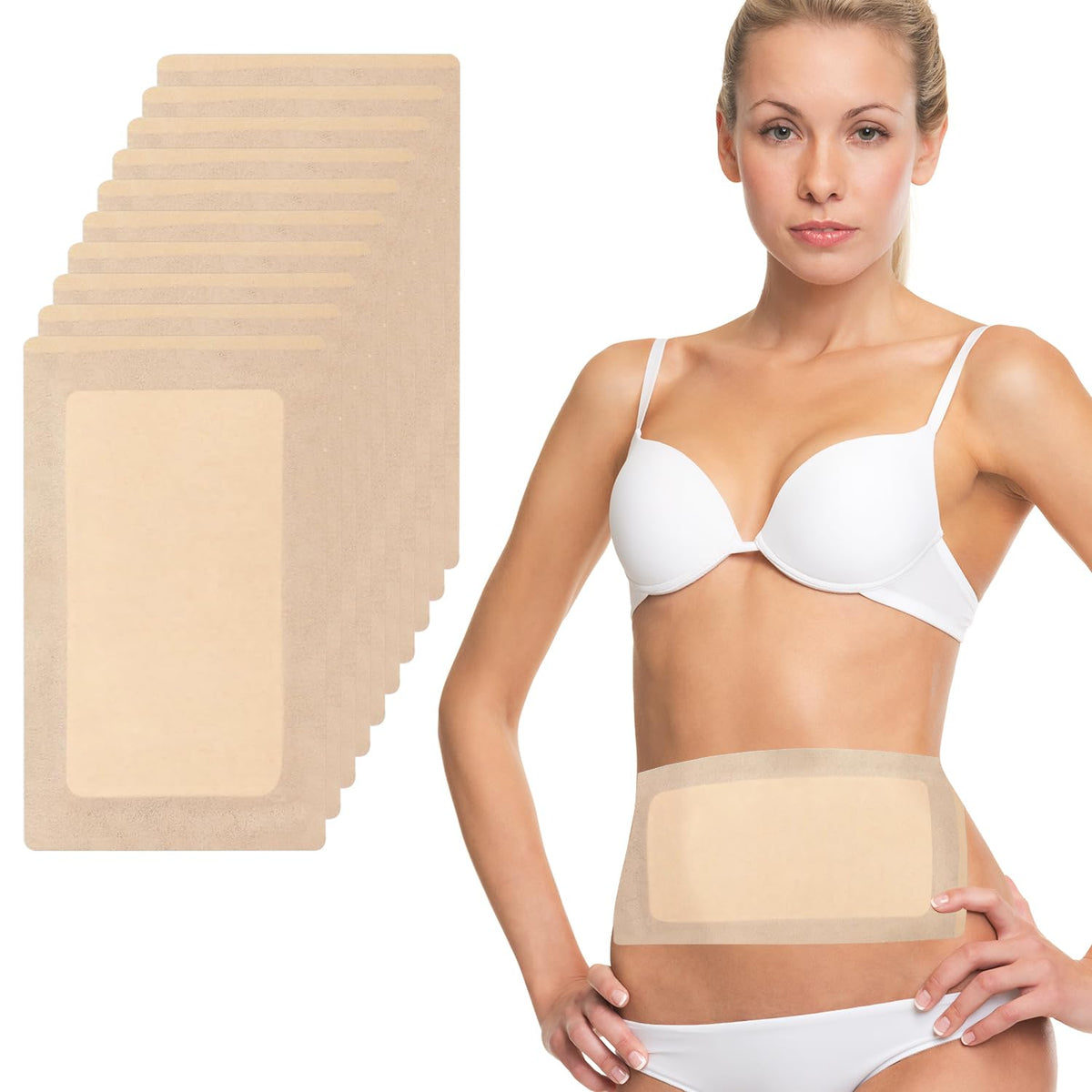 Disposable castor oil pack wraps set of 15, 11x6.3 inches