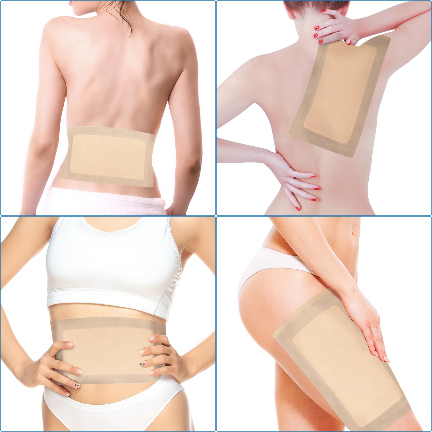 Easy to use castor oil patch: apply oil, wrap, heat for 1 hour