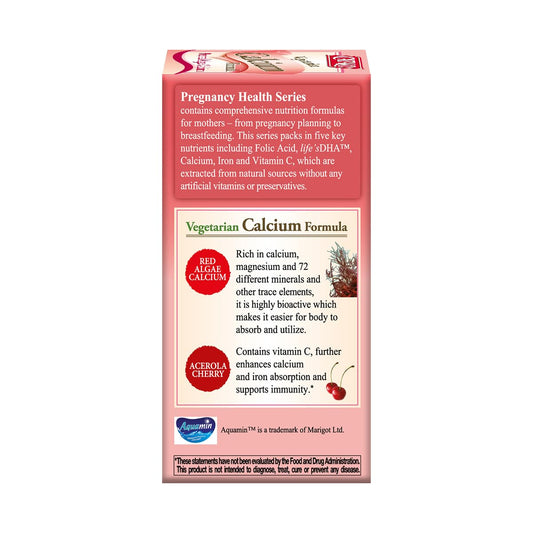 CATALO Calcium formula ingredients with Acerola Cherry Vitamin C