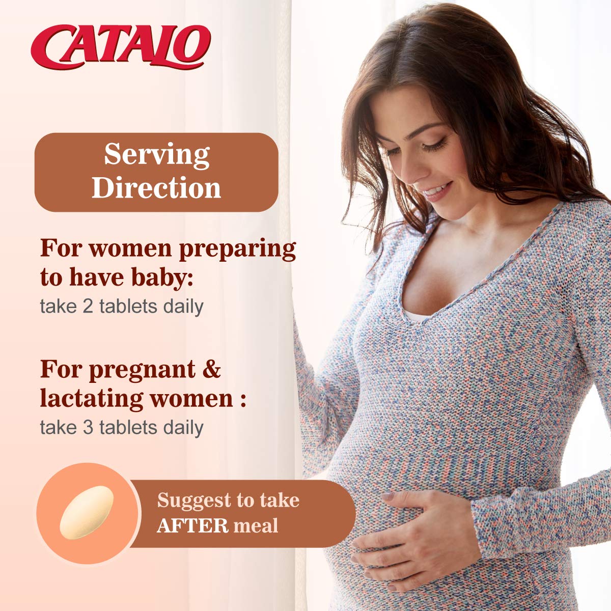 Daily dosage guidance for women planning conception and pregnancy