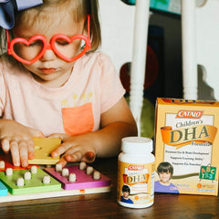 Illustration of 200mg DHA per serving for kids