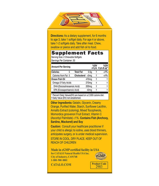 Key ingredients: fish oil from anchovy, sardine and mackerel with vitamin C and sunflower lecithin