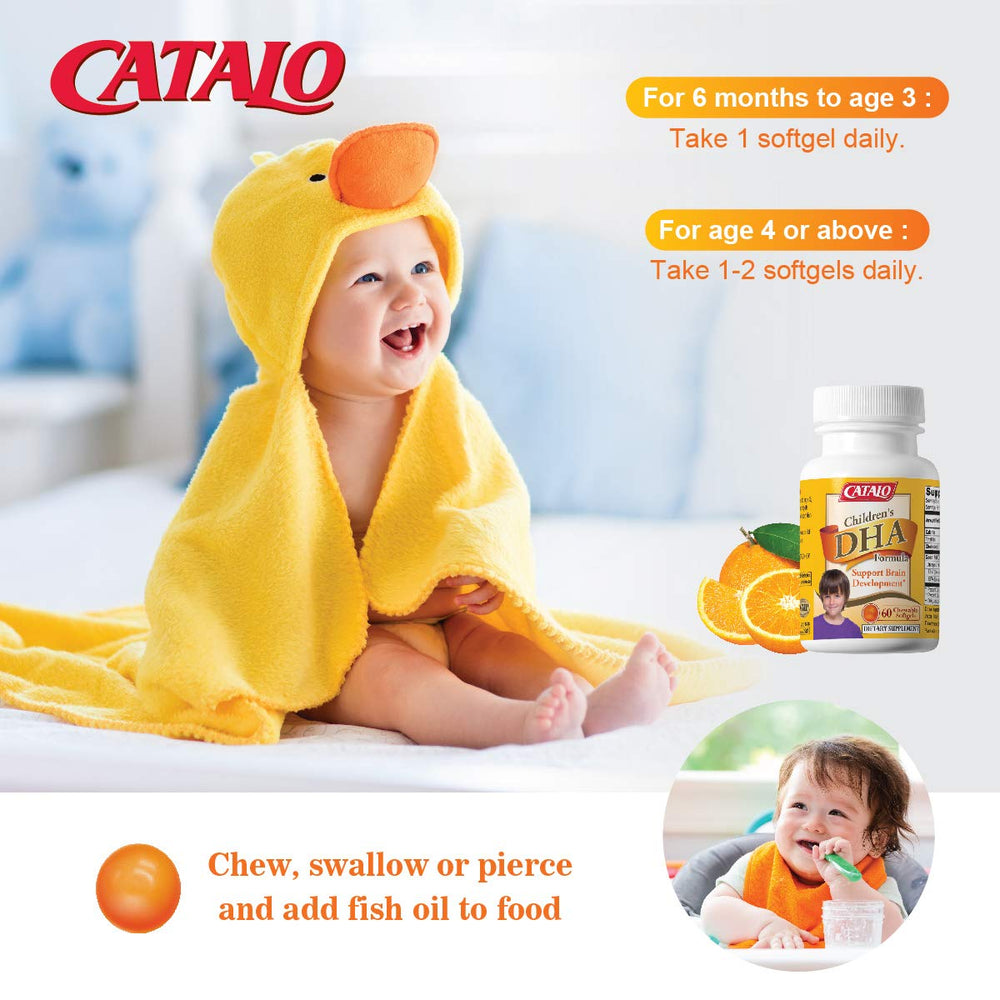 CATALO DHA orange-flavored packaging