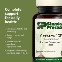 Graphic showing vitamins A, D, and B in Catalyn