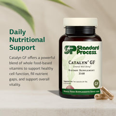 Catalyn ingredients featuring organic alfalfa, pea vine, and oats