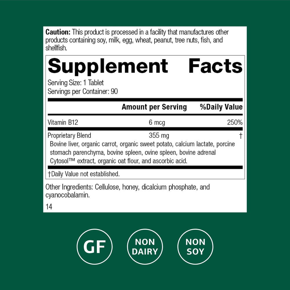 Cataplex B12 bottle side view