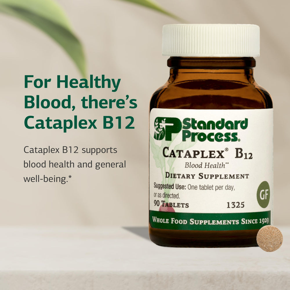 Cataplex B12 bottle on white background