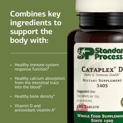 Close-up of Cataplex D tablets