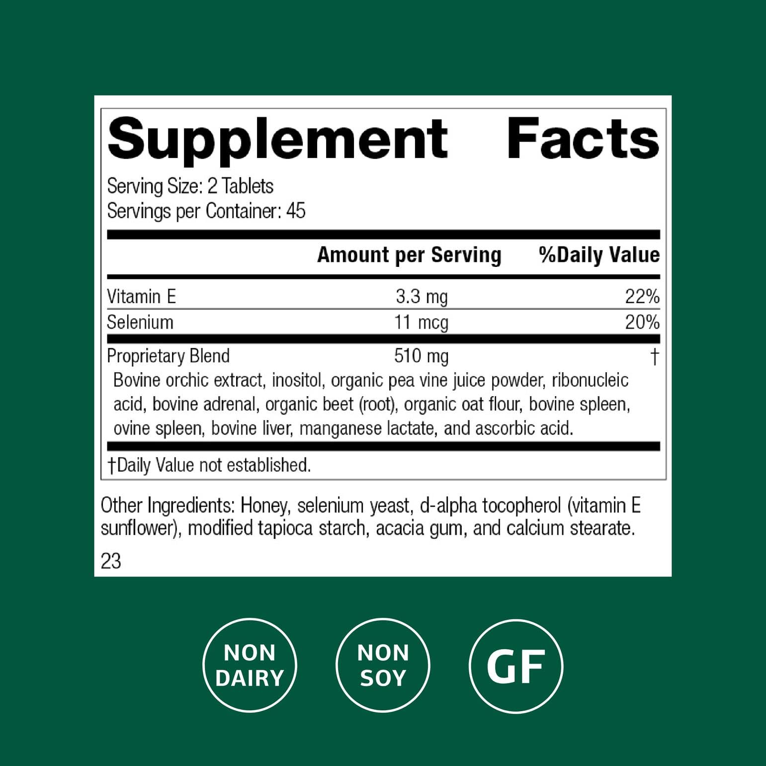 Cataplex E tablets in bottle, 90-count