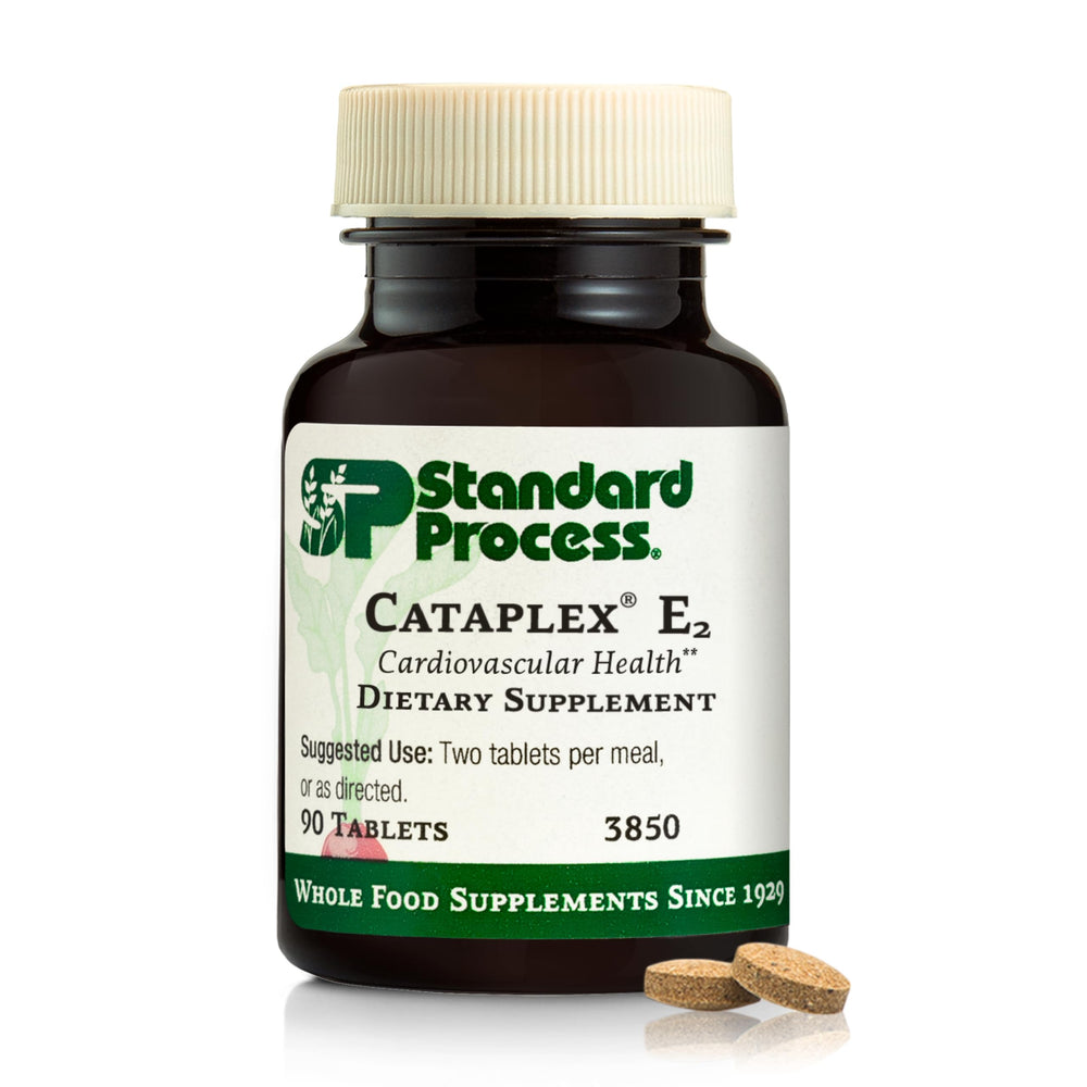 Cataplex E2 bottle front label showcasing Standard Process branding