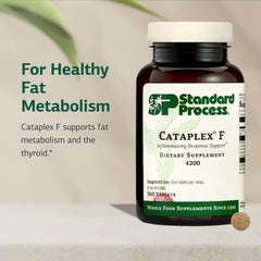 Cataplex F bottle with label close-up