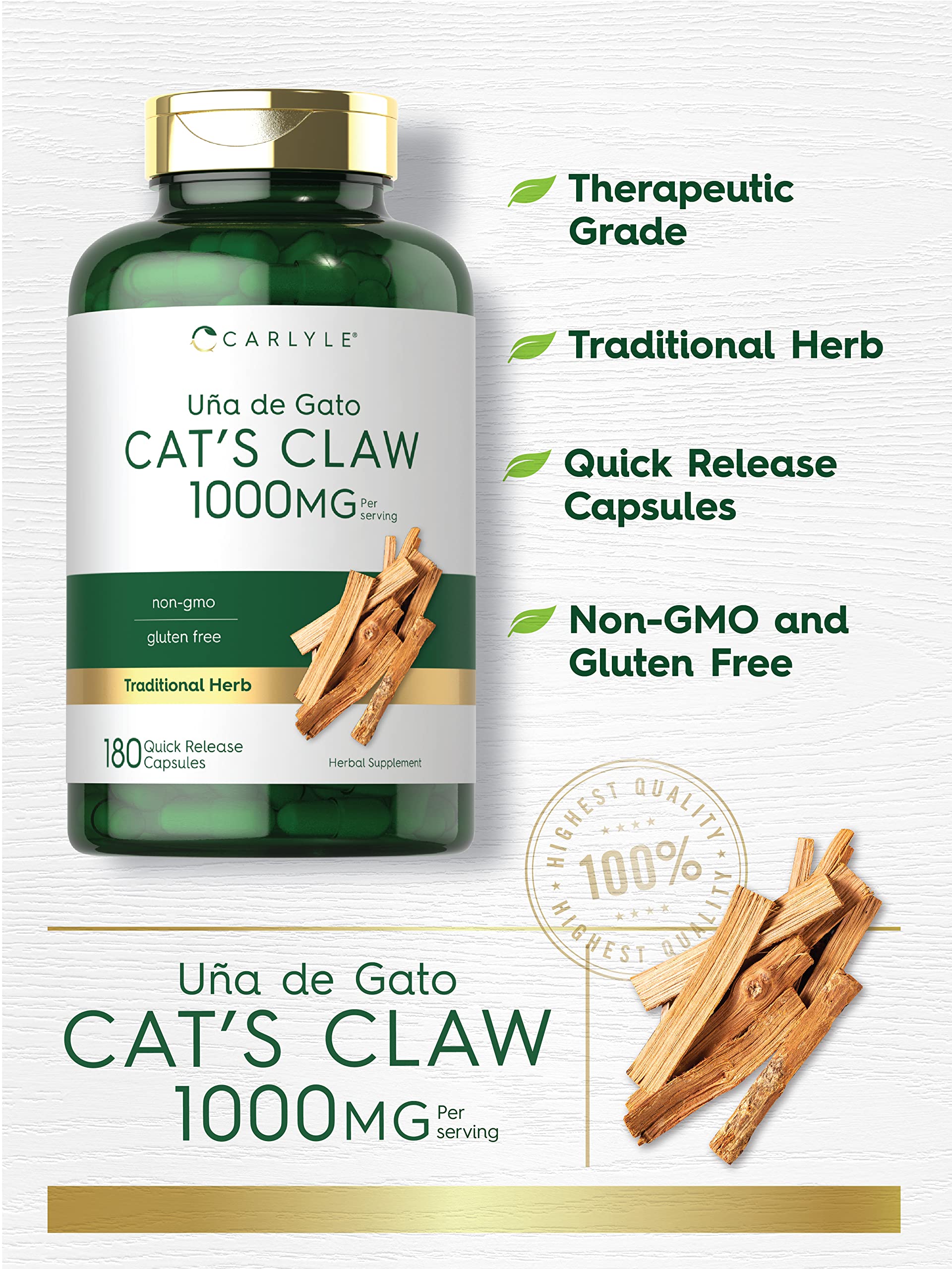 Cat's Claw bark (Uncaria tomentosa) as a natural ingredient