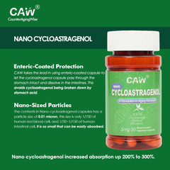 Close-up of ingredients and purity certificates