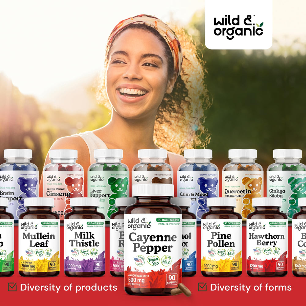 Bottle with cayenne pepper capsules