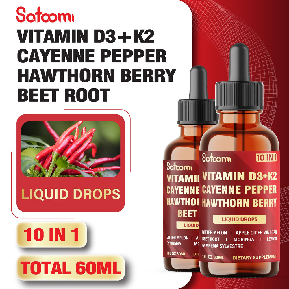 Beet root and lemon alongside Cayenne Pepper Drops bottle