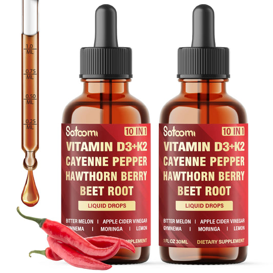 Two Cayenne Pepper Liquid Drops 30ml bottles (120-day supply)