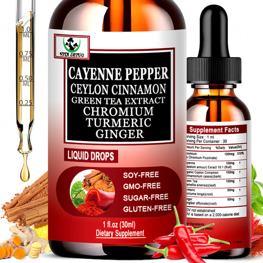 Cayenne Pepper Drops bottle front view