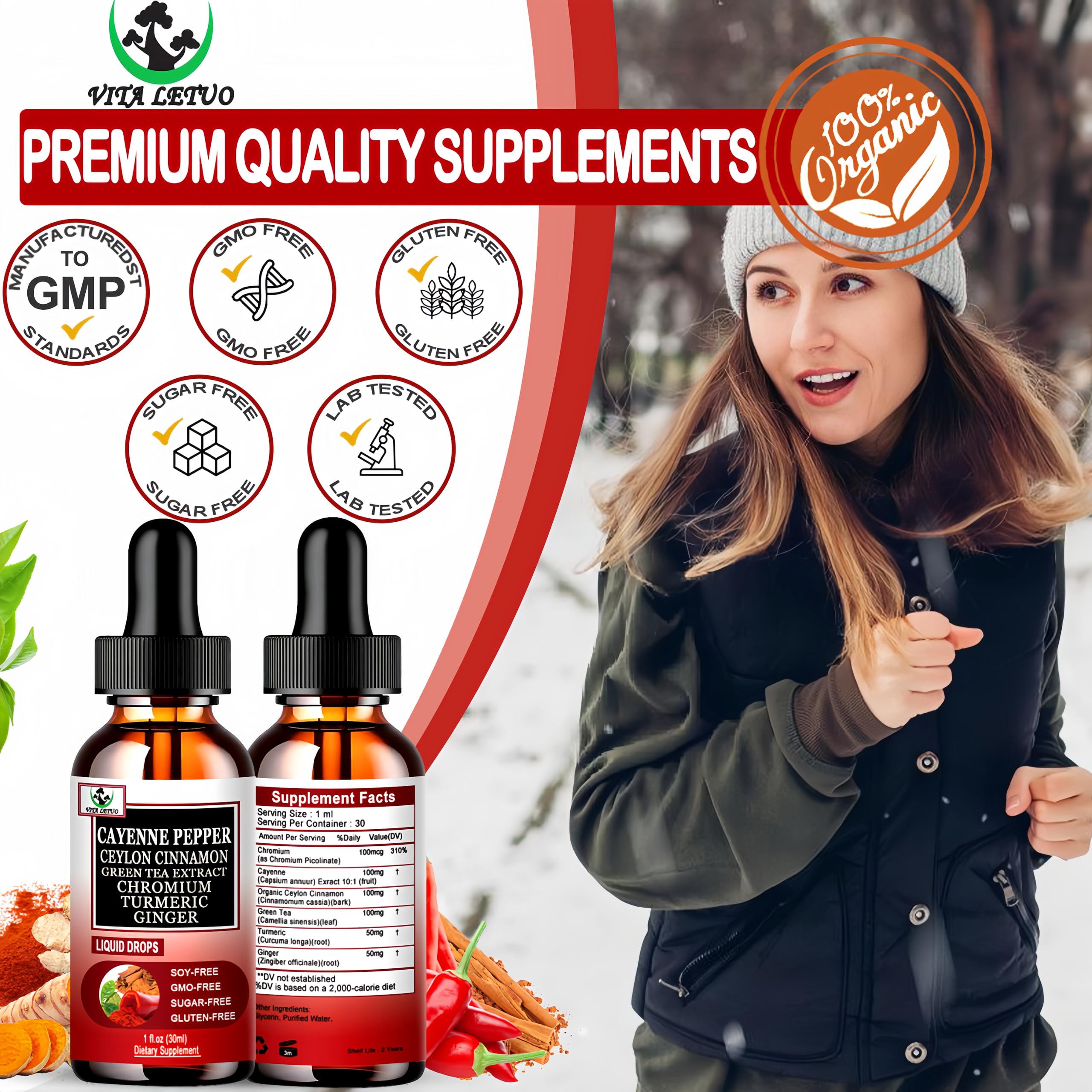 GMP-certified facility seal and packaging